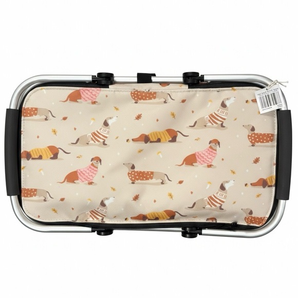 Dachshund Wiener Puppy Dog Crane Soft Sided Basket Cooler Limited Edition - Picture 3 of 8